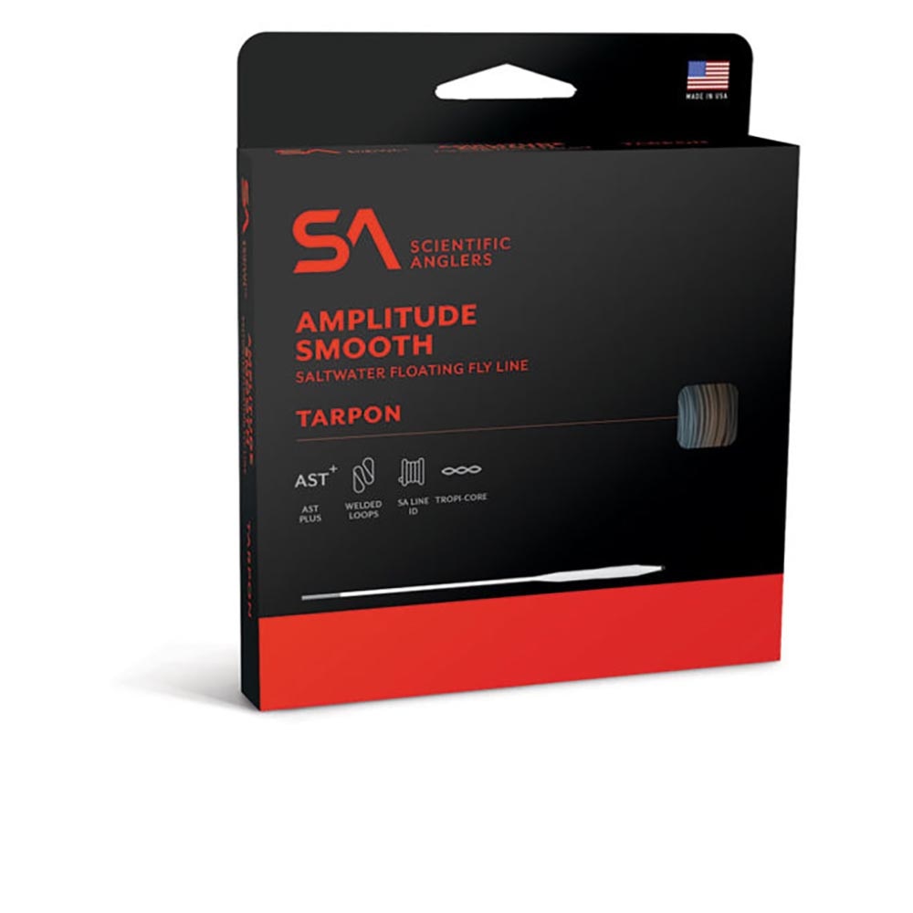 Scientific Anglers Amplitude Smooth Tarpon Taper Fly Fishing Line in Black and Surf and Ivory